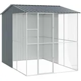 vidaXL Vogelkäfig Anthrazit 215 x 310 x 247 cm Stahl