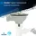 tecuro Siphon Siebkorbventil Ø 114 mm (3 1/2 Zoll) x Abgang seitlich 1 Zoll (Ø 25 mm)