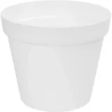 botle Blumentopf Pflanzkübel rund Topf Übertopf Kunststoff Terracotta Fensterbank Terasse Garten Wintergarten 8 Farben 4 Größen (weiß, 58 cm)