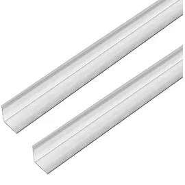 GAH Alberts Winkelverbinder Edelstahl 1000 x 10 x 10 mm 2er Set