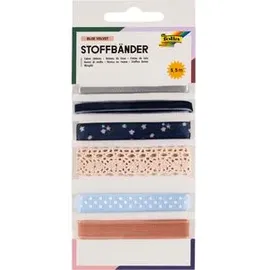 Folia Geschenkband Blue Velvet unterschiedlich blau