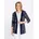 Sieh an Long-Shirtjacke marine-ecru-bedruckt 52