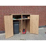 Promadino Mülltonnenbox 166 x 101 x 162,5 cm braun