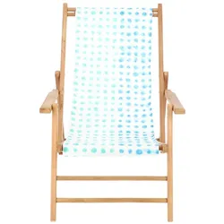 Outdoor Liegestuhl Maxx Bezug amlapura aqua mit Fußteil