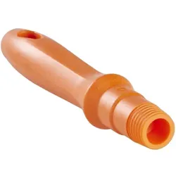 Vikan Mini-Stiel, 160 mm, Wird für u.a. Rohrbürsten und Handschaber verwendet, Farbe: orange