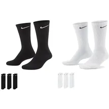 Nike Cushioned Crew-Trainingssocken White/Black 38-42