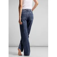 STREET ONE Loose-fit-Jeans blau