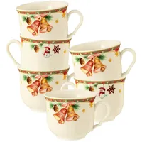 SELTMANN WEIDEN Marieluise Weihnachtsnostalgie Kaffeetasse 0,23 l Beige 6 St.