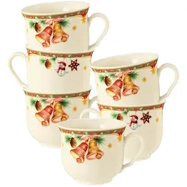 SELTMANN WEIDEN Marieluise Weihnachtsnostalgie Kaffeetasse 0,23 l Beige 6 St.