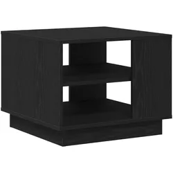 vidaXL Couchtisch aus schwarzem Eichenholz 55x55x42 cm aus Holzwerkstoff