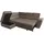 Hti-Living Couch Sandy mit Ottomane links Braun - Braun