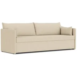 Audo - Offset Schlafsofa, 3-Sitzer, sand (Yarn Collective Logan)