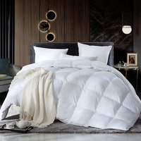 Softland Daunendecke 200x200 cm Luxuriöse Naturprodukt Bettdecke Steppdecke Decke Weiß 2400g