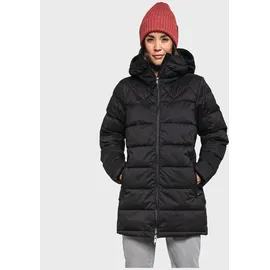 Schöffel Insulated Parka Boston L, wasserabweisender, winddichter Parka, funktioneller und stylischer Wintermantel, black, 34