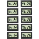 10 Stück Thermometer Hygrometer Mini LCD Digitales Thermometer Innen Elektronischer Temperatur- und Feuchtigkeitsmesser Raumthermometer Funk Thermo-Hygrometer Feuchtigkeit Temperatur Temperatursensor