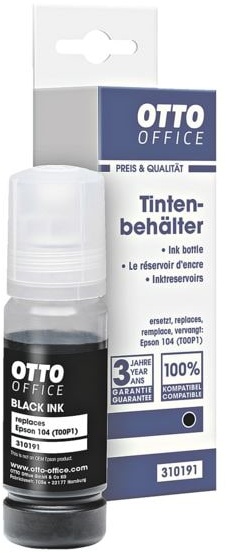 Tintenpatrone ersetzt Epson »Nr. 104 EcoTank (T00P1)« schwarz, OTTO Office