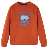 vidaXL Sweatshirt Rostbraun 128