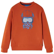 vidaXL Sweatshirt Rostbraun 128