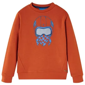 vidaXL Sweatshirt Rostbraun 128