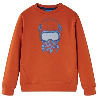 vidaXL Sweatshirt Rostbraun 128