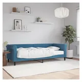 vidaXL Tagesbett mit Matratze Blau 80x200 cm Samt