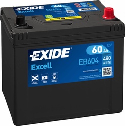 Exide EB604 Excell 12V 60Ah 480A Autobatterie