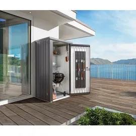 Biohort Geräteschrank 90 0,93 x 0,83 x 1,83 m dunkelgrau-metallic