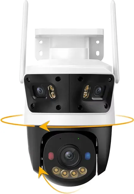 Imou 11MP Multilens WLAN-Sicherheitskamera mit KI-Mensch- und Fahrzeugerkennung, Außenüberwachung, AIgo Play, Tap-to-Track, zwei SD-Kartensteckplätzen und 2.4GHz Wi-Fi6-Verbindung