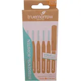 truemorrow Interdentalbürsten aus Bambus (6 Stück) mit Schutzkappe 0.45 mm