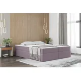 kaiser möbel Boxspringbett mit bettkasten matratze topper Ruben 160 cm x 200 cm Lila - Lila
