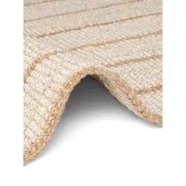 ELLE DECORATION Juteteppich Sierra", beige Natur elfenbein, gold), B:200cm H:10mm L:300cm, Jute, Teppiche, Teppich, Jute, Natur, Wohnzimmer, Esszimmer, Schlafzimmer, Flur, Boho, Fransen