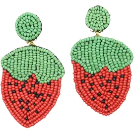 COLLEZIONE ALESSANDRO Ohrclips Erdbeere rot onesize