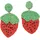 COLLEZIONE ALESSANDRO Ohrclips Erdbeere rot onesize