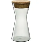 LEONARDO Vorratsdose Forma X 1100 ml Glas Grau L (Large)