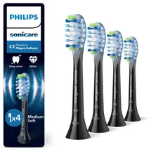 Philips Sonicare C3 Premium Plaque Control Aufsteckbürste schwarz 4 St.