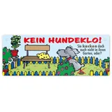 speecheese Kein Hundeklo Metallschild L in 10,5x28cm als Hinweis für den Garten oder das Grundstück