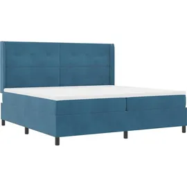 vidaXL Boxspringbett 100 x 200 cm Blau