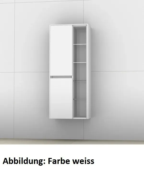 Artiqua 116 Midischrank, Quarzgrau Hochglanz Select, 116-MTR-1-50-R-7162-172 116-MTR-1-50-R-7162-172