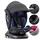 XOMAX 946i Kindersitz drehbar 360° mit ISOFIX, Liegefunktion I mitwachsend I 0-36 kg, 0-12 Jahre, Gruppe 0/1/2/3 I 5-Punkt-Gurt und 3-Punkt-Gurt I Bezug abnehmbar, waschbar I ECE R129