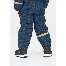 ZigZag Schneeoverall ZIGZAG "Tower", Kinder, Gr. 92, EURO-Größen, blau (dunkelblau), 100% Polyester, lang, Overalls, mit wasser- und winddichter TPU-Membran