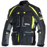 Gms Everest 3in1, Textiljacke wasserdicht - Schwarz/Grau/Neon-Gelb - 3XL