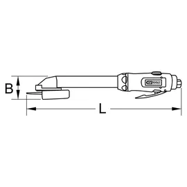 KS Tools 1/4" SlimPOWER Mini-Druckluft-Stab-Trennschleifer