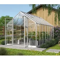 Vitavia Gewächshaus Orbit 11500, ESG/HKP, inkl. Fundament, Silber