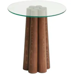 Skye Decor, Pianeta- PianetaNOS, Nussbaumfarbe, Couchtische, 50x45x50 cm, 100% Kiefer Massivholz