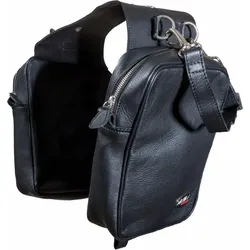 Satteltasche für Pferde aus Leder Karlslund SCHWARZ No Size