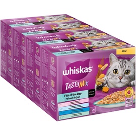 Whiskas 85g Multipack Tasty Mix Portionsbeutel Whiskas Fish of the Day in Sauce Katzenfutter nass