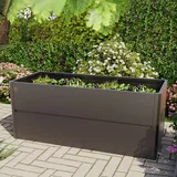 primeyard 200 x 85 x 77 cm Hochbeet Theo, Stahl, Anthrazit-Metallic