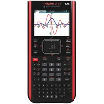 Texas Instruments TI-Nspire CX II-T CAS Graphikrechner (800 Funktionen, farbige Darstellung, 3D Anzeige) Schwarz Rot