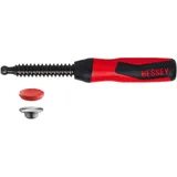 Bessey 2-Komponenten-Kunststoffgriff inkl. wechselbarer Druckplatte (TG / GZ / GMZ, Ausladung 80 mm)