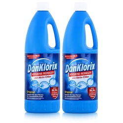 DanKlorix DanKlorix Hygiene-Reiniger 1,5L - Mit Aktiv-Chlor (2er Pack) Allzweckreiniger